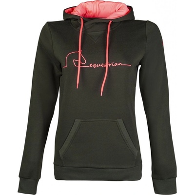 HKM mikina Equestrian tm.zelená