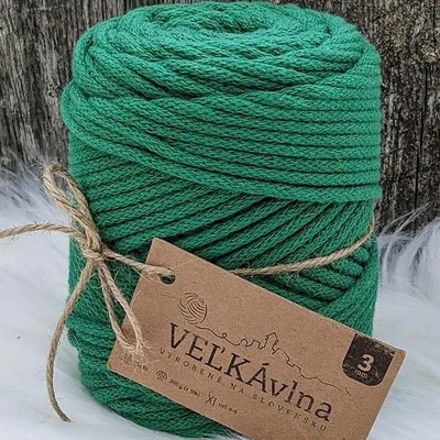 Velká vlna Špagát 3mm Smaragd