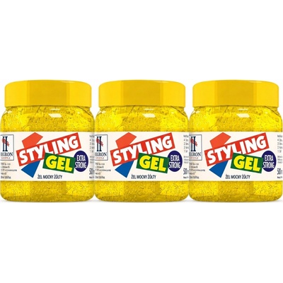Gél na úpravu vlasov Hegron Styling Gel Extra Strong žltý 500 ml