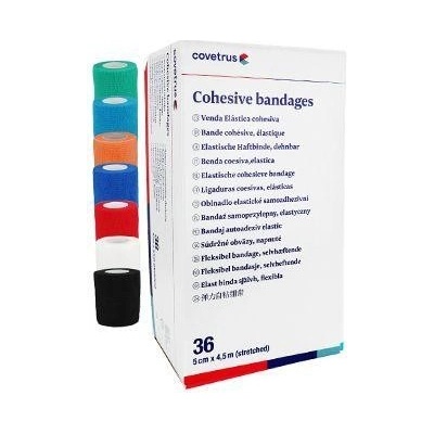 CVET Obinadlo elast. 5 cm x 4,5 m mix barev 36 ks