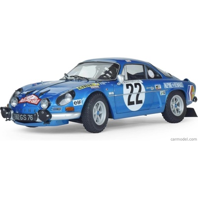 Ixo-models Renault Model-kit Alpine A110 N 22 Rally Montecarlo 1971 Jean Claude Andruet Michel Vial modrá Met 1:8