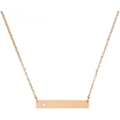 Bellita Розовозлатисто дамско колие с плочка Bellita (BLT-EN526-RG)