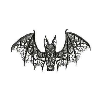 Krajková nášivka - netopýr (16,2 x 8,0 cm) – Zboží Mobilmania