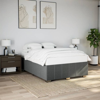 vidaXL 11461.3284847 Rám postele bez matrace tmavě šedý textil