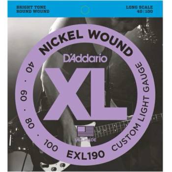 D'Addario EXL190, Струни за бас китара 40-100 (EXL190)