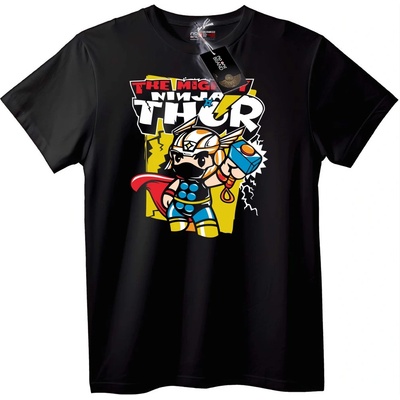 NOONEBRAND Тениска Могъщ нинджа Thor - 2XL, White