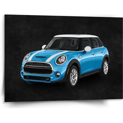 Sablio Obraz Mini sedan Čierne pozadie - 150x110 cm