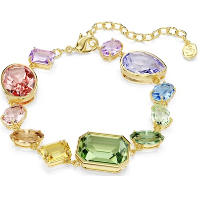 Swarovski Pozlátený náramok s farebnými Swarovski kryštálmi Gema 5737453