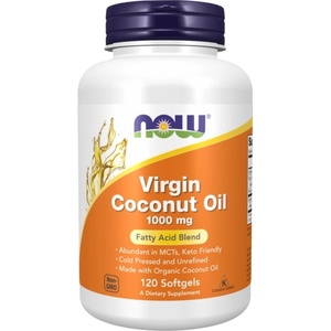 NOW Foods Virgin Coconut Oil 1000 mg [120 Гел капсули]