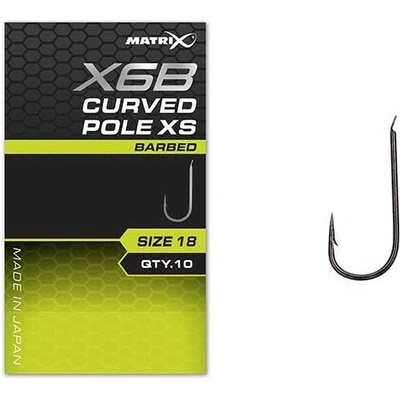 Matrix háčky X6B Curved Pole 10 ks vel.16