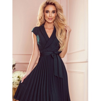 Numoco Плисирана рокля с деколте тип "молив" - зелена Numoco WENDY numoco | Zelen | ЖЕНИ | S