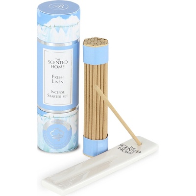 Ashleigh & Burwood London Fresh Linen vonné tyčinky 12 cm + držiak na vonné tyčinky 1 ks