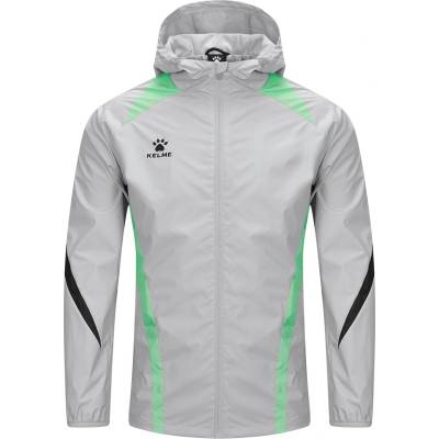 Kelme Men's Windbreaker Waterproof Packable Rain Anorak - Sky Gray