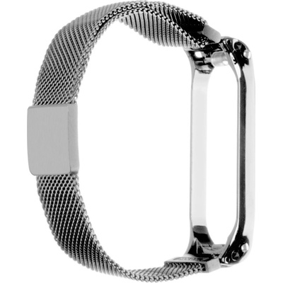 Tactical 686 Loop Magnetický Kovový Řemínek pro Xiaomi Mi Band 5 stříbrná 8596311115325