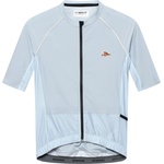 CafÉ du cycliste Мъжка фланелка с къс ръкав за колоездене CAFÉ DU CYCLISTE Magda Cycling jersey - Horizon Grey (056-4291-0213)