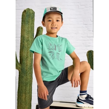 MAYORAL Тениска къс ръкав basic цвят аквамарин за мини момче Майорал