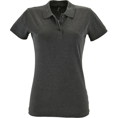 SOL's Collection Polokošile Perfect Women krátký rukáv dámská COT-251135r6401 Melír charcoal