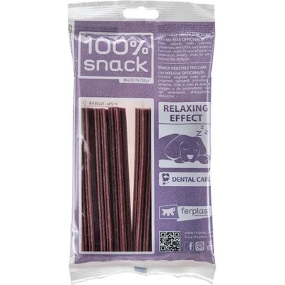 Ferplast Snack Large - Dental Stick Snowflake Melissa - Натурални и вегетариански дентални стикове за кучета с маточина, 145 гр