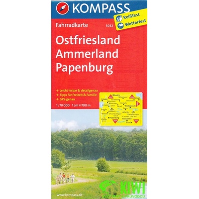 Ostfriesland,Ammerland, Papenburg 1:70 t. laminovaná