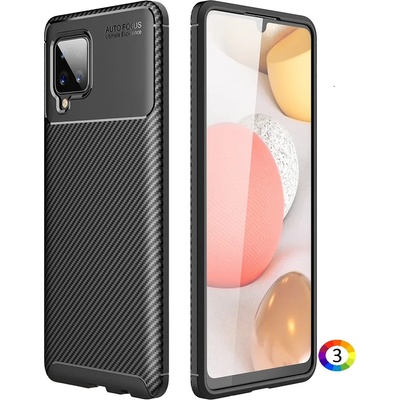 Samsung Galaxy A42 5G Удароустойчив Carbon Fiber Калъф и Протектор