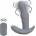 Loveline by Shots Loveline Gotham Grey Rotating Prostate Massager with Remote Control