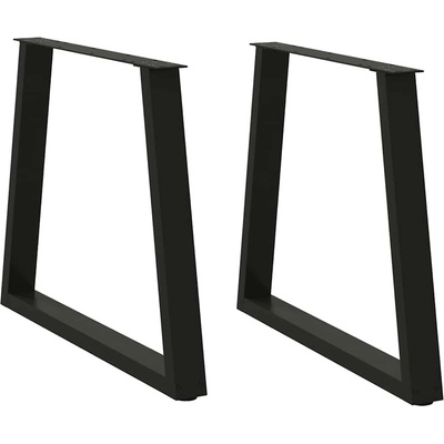 Omaxi 957376 Nohy k jídelnímu stolu ve tvaru V 2 ks černé 80 x 72-73,3 cm ocel – Zboží Dáma