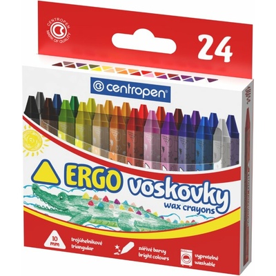 Centropen trojhranné 10 mm 24 farieb
