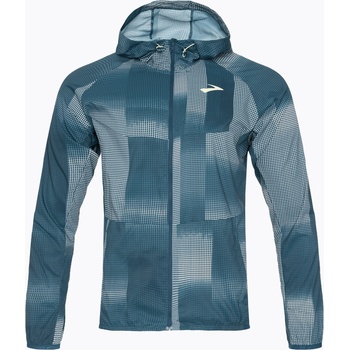 Brooks Мъжко яке за бягане Brooks Canopy indigo rush/altitude print