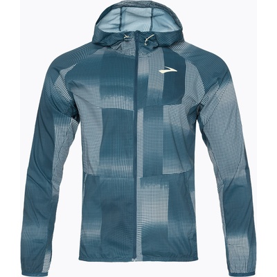 Brooks Мъжко яке за бягане Brooks Canopy indigo rush/altitude print