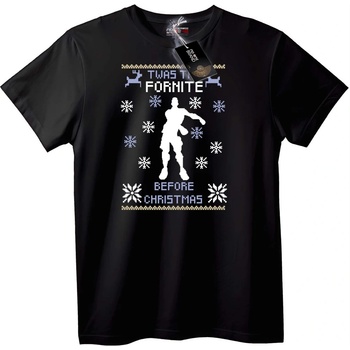 NOONEBRAND Тениска Fortnite Коледен грозен пуловер - 2XL, White