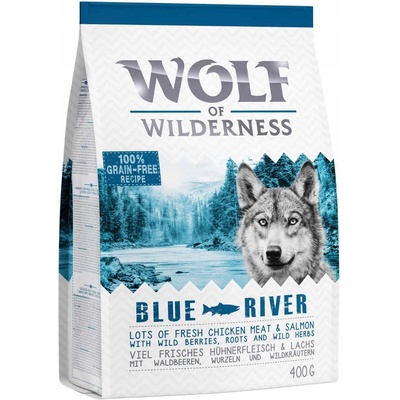 Wolf of Wilderness Blue River s lososom 0,4 kg