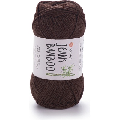 Yarn Art Jeans Bamboo 134 tmavě hnědá