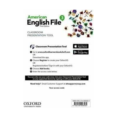 American English File Third Edition Level 3: Classroom Presentation Tool (Access Code Card)