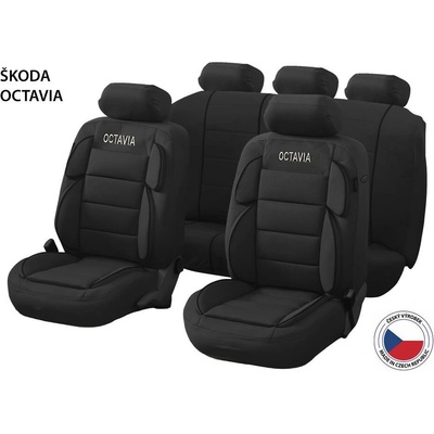 Autopoťah CAPPA Perfetto YL Luxury Škoda Octavia, čierne