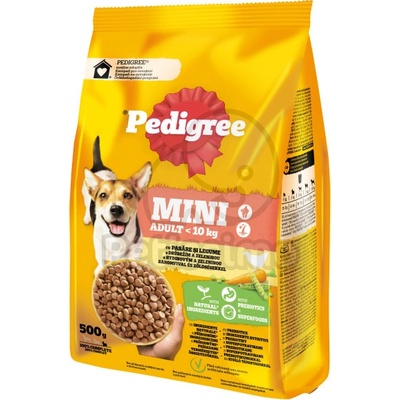 PEDIGREE Mini Adult суха храна за кучета - птиче, зеленчуци 500 г