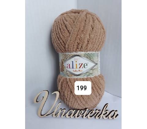 Alize softy plus 199 hnedá