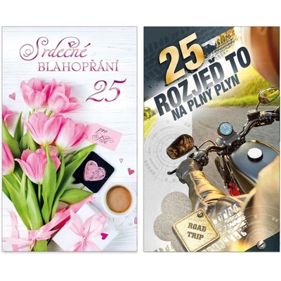 přání srdečné do obálky - 25