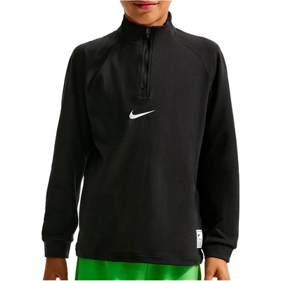 Nike Детска блуза с дълъг ръкав Nike Kid's Pro Dri-FIT Long-Sleeve Training Top Longsleeve - Black / White (704-6166-0114)
