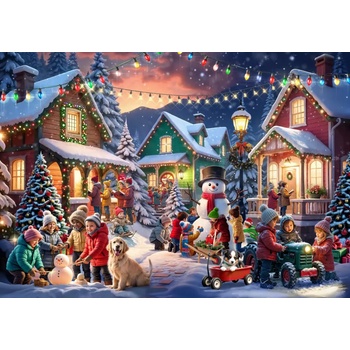 Bluebird Puzzle - Puzzle Christmas Neighborhood - 2 000 piese