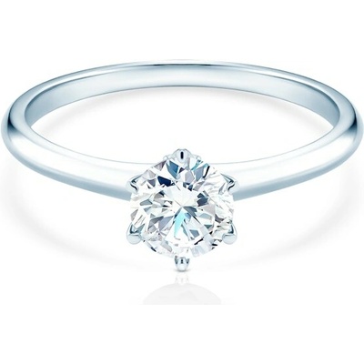Savicki Zásnubný prsteň The Journey biele zlato laboratórny diamant TJ R3 2 LAB B