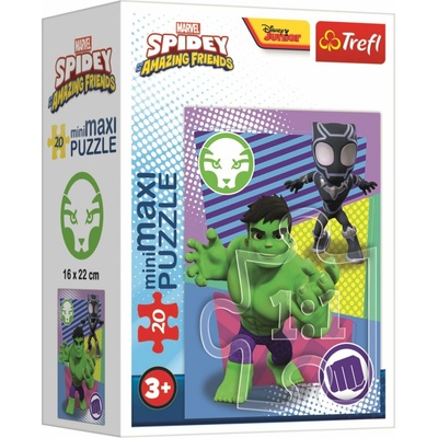 TREFL Amazing Spidey: Hulk a Black Panther 20 dílků
