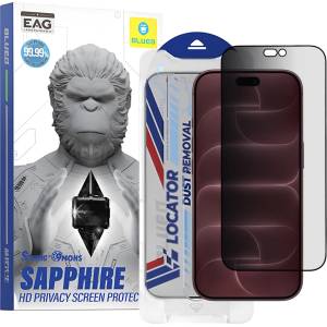 Blueo Стъклен протектор за iPhone 18 Pro Max - Premium Sapphire Non Breaking/Scratching 9H Glass with Applicator - Blueo - Privacy
