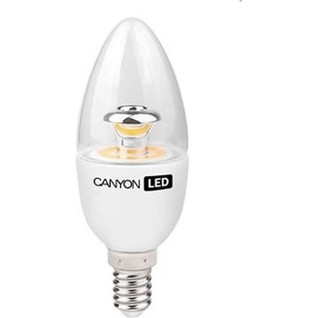 Canyon LED COB žárovka E14 svíčka průhledná 6W 470 lm Neutrální bílá 4000K,220-240,150°,Ra>80