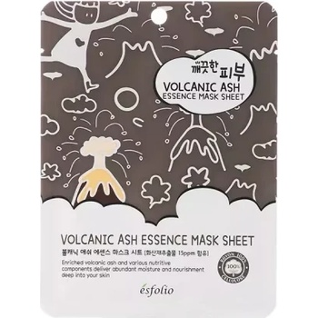 Esfolio Pure Skin Volcanic Ash Essence Mask Sheet - Почистваща порите лист маска 25мл