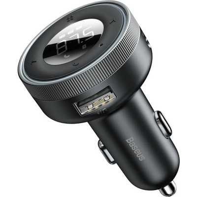 Baseus Зарядно за кола Baseus - Enjoy, Bluetooth, USB-A/3.5mm/TF, 17W, черно (KF239060)