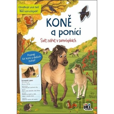 Jiří Models koně a poníci svět zvířat v samolepkách