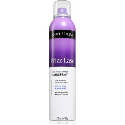 John Frieda Frizz Ease Moisture Barrier Hairspray silný lak na vlasy odolný vzdušnej vlhkosti 250 ml