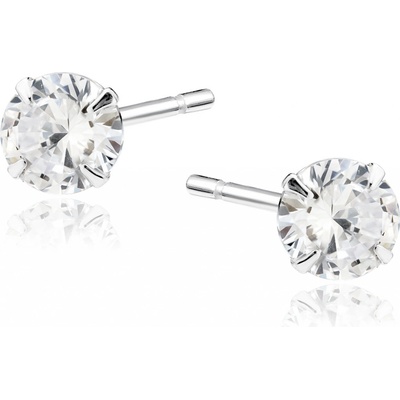 Lunica stříbrné náušnice 6mm 0006