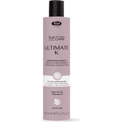 Lisap Milano Top Care Ultimate K - поддържащ шампоан за фризи и непокорни коси