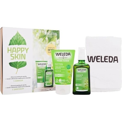 Weleda březový olej na celulitidu 100 ml + březový sprchový peeling 150 ml dárková sada